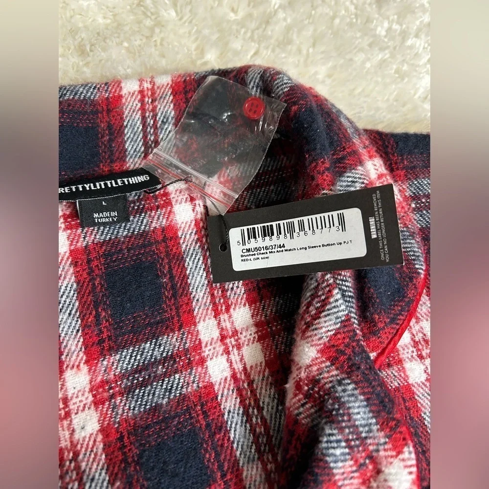 Plaid Button-Up Shirt